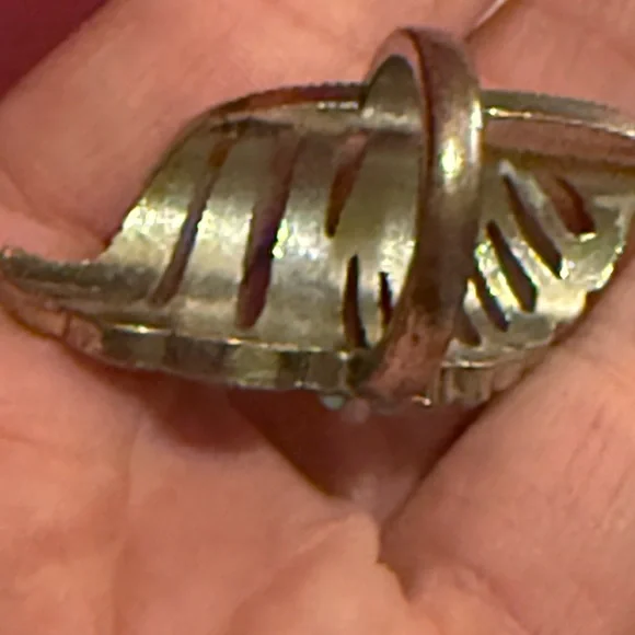 Gold and Turquoise toned ring size enclosed - Picture 3 of 5